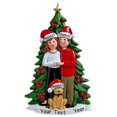thumbnail image 3 of Christmas Dog with Couple Personalized Christmas Tree Ornament | Custom Writing Christmas Christmas Dog with Couple Gifts | Ornament with Name | Personalized Ornaments 2022 | Free Customization, 3 of 8