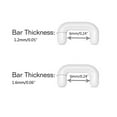thumbnail image 5 of 10pcs Clear Septum Piercings Hider Flexible Acrylic Nose Studs Ring Retainer, 5 of 10