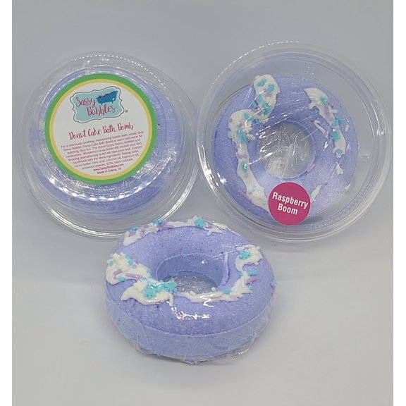 Raspberry Boom Bath Bomb Donut by Sassy Bubbles