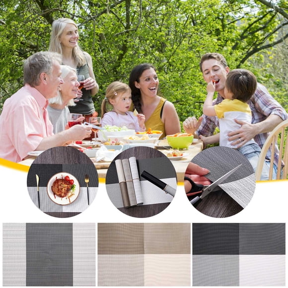 Iumwxz Kitchen Gadgets Household Placemats Septa Placemats Dining Table Insulation Pads Heat-Proof Pads Kitchen Utensil Set Brown Pvc Up to 45% Off
