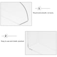 thumbnail image 2 of 2 Pcs Splash Guard Water Trough Bathtubs Shower Guards Corner Blocker Barrier Stopper Bathroom For Sink, 2 of 6