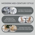 thumbnail image 6 of Square Tulip Dining Table for 2-4 Persons, 24 Inch Small Kitchen Table with Sturdy Golden Metal Pedestal Base, Modern Bistro Table for Small Space, Apartment, Cafe, Office, Living Room, 6 of 8