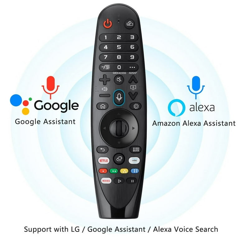 MR20GA Voice Remote For LG Smart TVs – With Pointer/Air Mouse Function, Universal Replacement