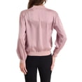 thumbnail image 3 of CHAQUETA CASUAL REFINADA para Mujeres, Abrigo con Cierre, Manga Larga, Prenda Exterior Ligera, Talla L, Rosa Polvoriento, 3 of 6