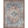 thumbnail image 1 of Central Oriental 7855.225.09EC 2 ft. 2 in. x 3 ft. Traditional Polypropylene Willards Rectangle Area Rug, Blue & Red, 1 of 1