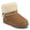 Chestnut, variant on Womens Thada Round Toe Warm Flexible Sherpa Comfort Slipper Bootie