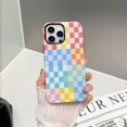 thumbnail image 2 of Branple Compatible Con Iphone 16 Pro Max Funda Linda Y Colorida A Cuadros Con Tpu Suave Y Delgada A Prueba De Golpes Y Fundas Protectoras De Pc Duras Para Mujeres/Hombres Diseñadas Para Iphone 16 Pro, 2 of 5