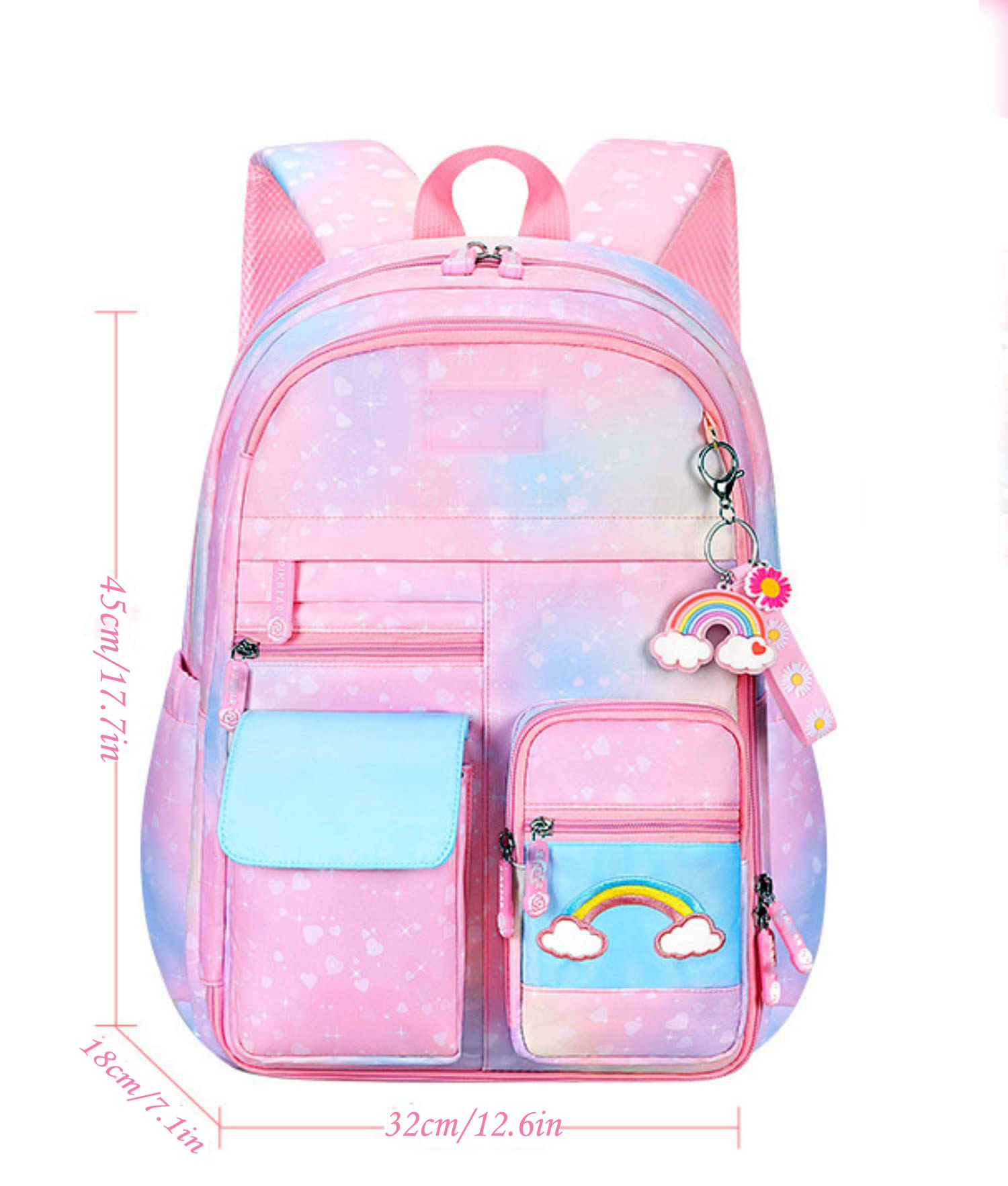 Mochilas escolares para niñas, de hombro, para primaria, regalo de temporada, rosa 4