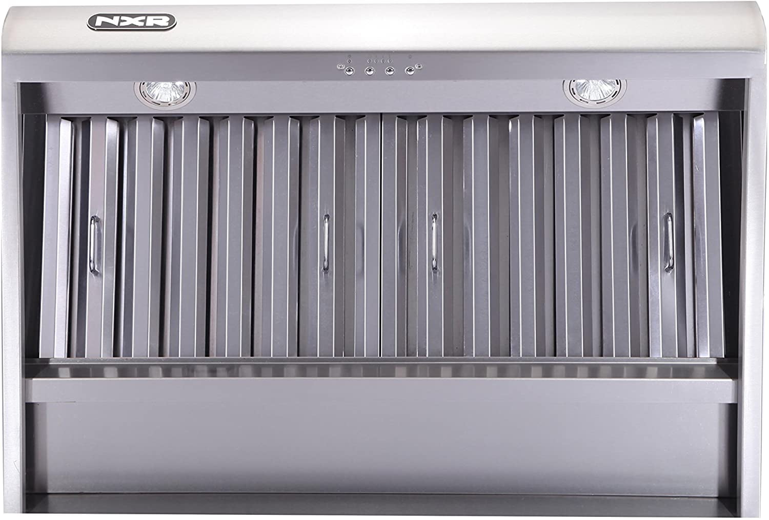 NXR 36" Stainless Steel Dual Fuel Range with 5.5 cu. ft. Convection Oven & Under Cabinet Hood Bundle NKD3611 RH3601