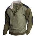 thumbnail image 1 of Spring And Autumn Men's Standing Collar Sweatshirt Is Outdoor Casual Sweaters Tops 3XL, 1 of 3