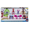 thumbnail image 2 of Marvel Spidey and His Amazing Friends Hero Wheels Pack Toy Vehicle and Action Figure Set, 2 of 5