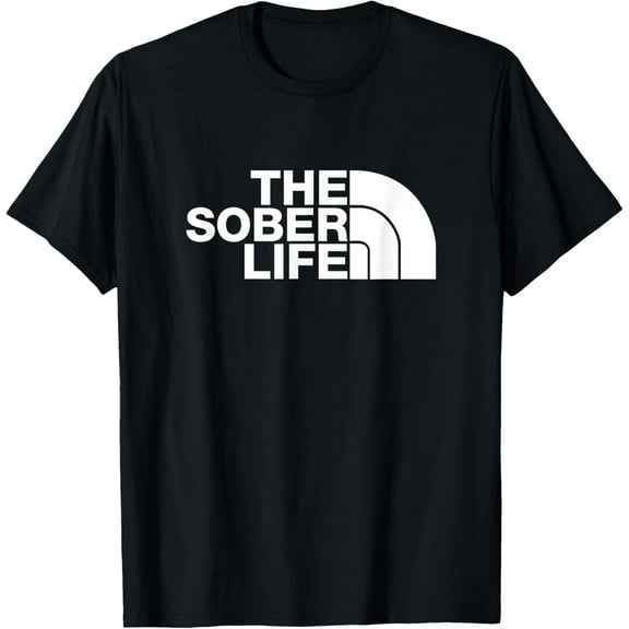 The Sober Life NA AA Sober Recovery T-ShirtMen and women, Black T-shirt, size: Extra large S-4XL