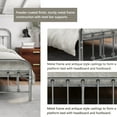 thumbnail image 6 of EvinTer Platform Metal Full Bed Frame, Suitable for All Ages, Black Silver, 6 of 6