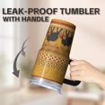 thumbnail image 5 of 20oz elephant Stainless Steel Tumbler with Handle and Straw Insulated Travel Water Bottle with Lid and Straw Easy to Clean Design Gift for elephant Lovers Women Men, 5 of 6