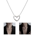 thumbnail image 2 of XISAOK Turning Love Niche Heart-shaped Hollow Sweater Chain Valentine's Day Gift, 2 of 10