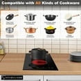 thumbnail image 5 of K&H German Designed 2 Burner Dual 12 Inch Built-in Electric Stove Top Radiant Ceramic Kitchen Cooktop Sensor Touch Control 240V 3000W CERV-3002, 5 of 7