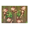 thumbnail image 2 of MKHERT Monkeys Climbing On Vine Doormat Rug Home Decor Floor Mat Bath Mat 23.6x15.7 inch, 2 of 3