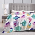 thumbnail image 6 of ZNDUO Cartoon Bird Colorful Pattern Throw Blanket, Lightweight Cozy Soft Throw Blanket for Couch, 50"x40" Throw Blankets for Bed, 6 of 8