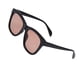 thumbnail image 3 of Gafas de sol rectangulares de gran tamaño Nikou con montura negra y lentes naranjas, 3 of 12
