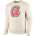 thumbnail image 2 of Men's Majestic Threads Oatmeal Atlanta Braves Fleece Pullover Sweatshirt, 2 of 3