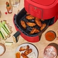 thumbnail image 3 of Beautiful 3 Qt Air Fryer with TurboCrisp Technology, EverGood Ceramic Nonstick Coating, Tomato Red by Drew Barrymore, 3 of 12