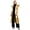 Gold, variant on Women Cap Sleeve Shiny Metallic Notch Lapel Open Front Cardigan Coat Long Trench Jacket for Rave Party Clubwear Silver 3XL
