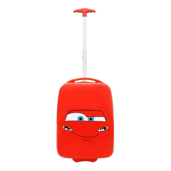 Cars Lightning McQueen Big Face 16.5" Toddler Two-Wheel Carry On Luggage