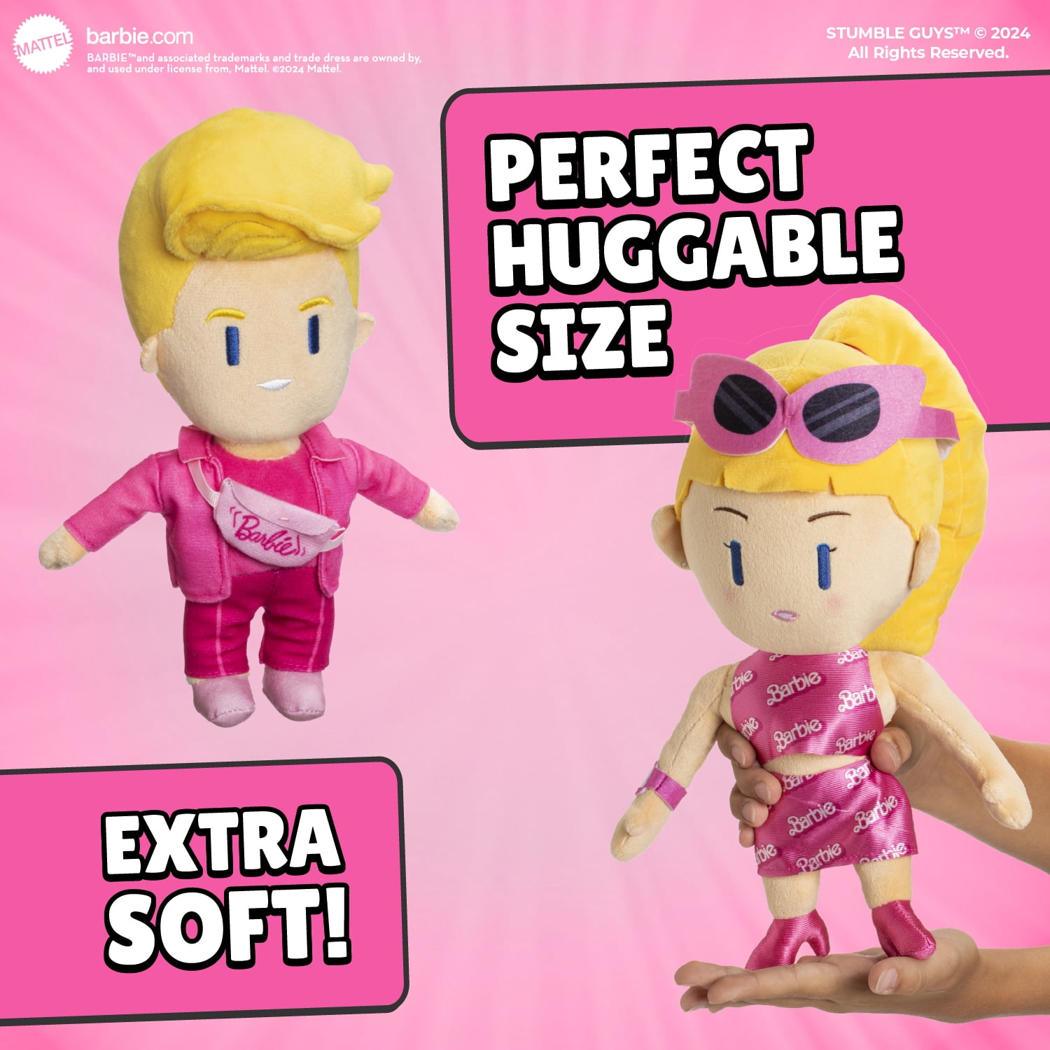 Stumble Guys x Barbie Huggable Plush