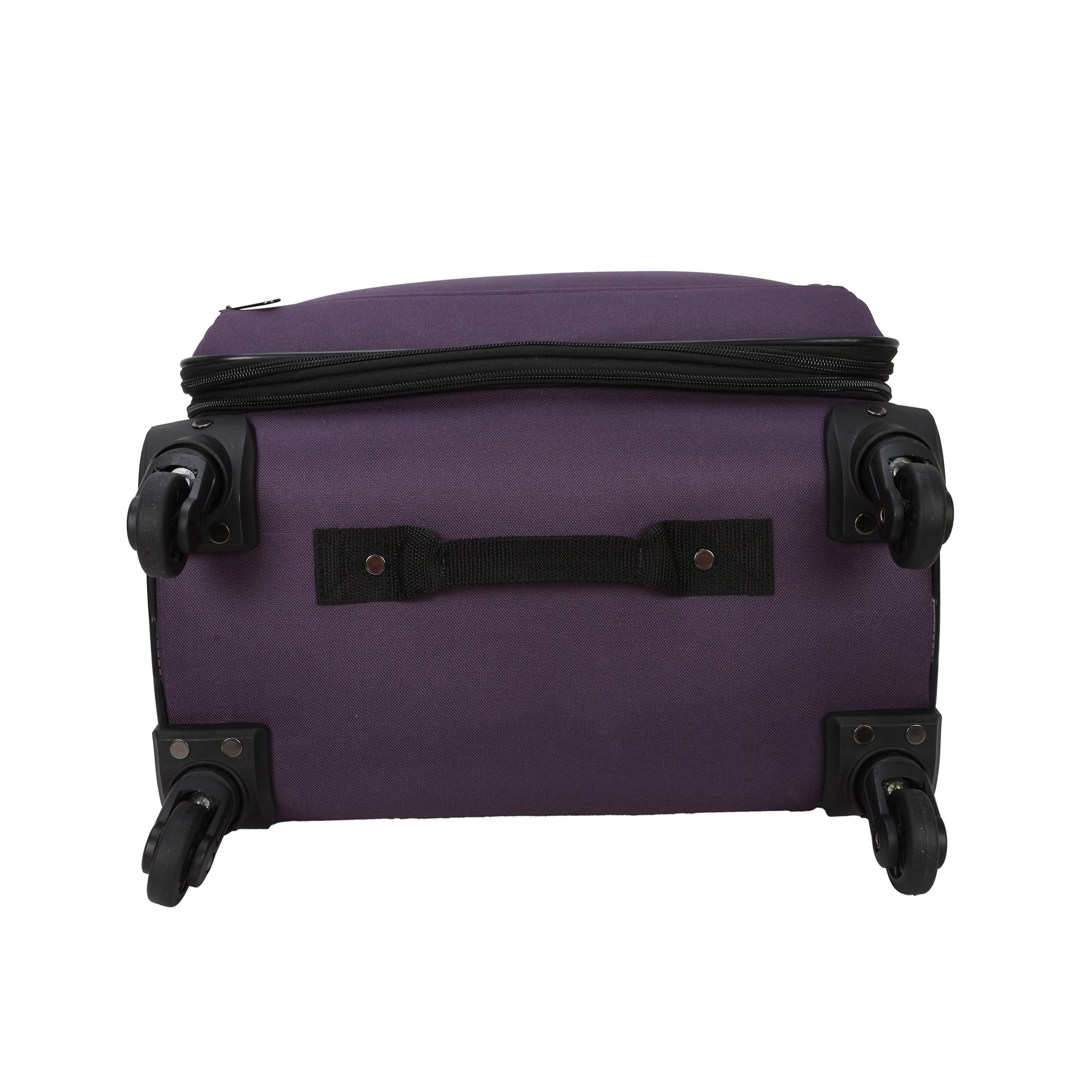 Protege 3-Piece Purple Softside Luggage Travel Set, Includes 24-inch Checked Luggage, 22-inch Carry-on Duffel and Boarding Tote, Purple