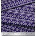 thumbnail image 2 of Soimoi polyester Crepe Fabric Aztec African Print Sewing Fabric Yard 52 Inch Wide, 2 of 3