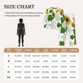 thumbnail image 6 of Junzan Plump Sunflower And Sketch Print Womens Pajama Sets,Long Sleeve Button Down For Women Pjs 2 Piece, 6 of 9