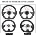 thumbnail image 4 of 320MM Universal Car Steering Wheel Carbon Fiber Style Racing Drift with Horn Button, 4 of 5