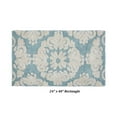 thumbnail image 3 of Better Trends 24" x 40" Bathroom Rugs 100% Cotton Soft Water Absorbent Non Slip Bath Mat Machine Washable Rug (Blue) Medallion Collection, 3 of 6