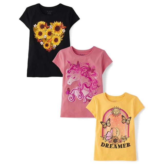 Camiseta The Children's Place Girls All Holidays, paquete de 3