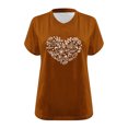 thumbnail image 4 of Camisetas Casuales de las Mujeres con Cuello en V Grande de la Calabaza de Acción de Gracias de Manga Corta, Base de Verano de Color Sólido para el Uso Diario, 4 of 4