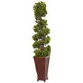 thumbnail image 1 of Nearly Natural 5839 4.5 ft. English Ivy Tree in Decorative Wood Planter, 1 of 1