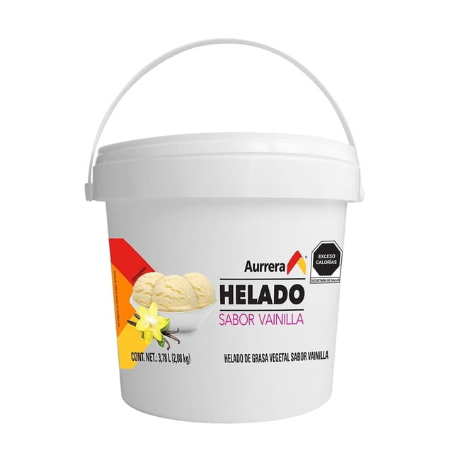 Helado Aurrera sabor vainilla 3.78 l
