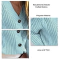 thumbnail image 3 of Suéter con botones para mujer, suéter para mujer, ropa de abrigo, suéter grueso con botones para mujer, suéter para mujer, resistente y duradero, 3 of 4