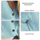thumbnail image 2 of Suéter para mujer, prendas de vestir, suéter para mujer, suéter con botones, suéter para mujer con botones superiores, suéter para mujer hecho a medida para la perfección, 2 of 4