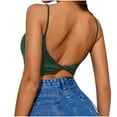thumbnail image 4 of Viikei Womens Tank Top Camisoles for Women Plus Solid Pullover Vest Crop Tops Shirts Blouse, 4 of 7