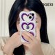 thumbnail image 2 of Funda de teléfono GreenLove 3D Corea silicona Linda a prueba de golpes Kawaii Capa funda de teléfono para iPhone 14 11 12 13 Pro Max 14Pro zhangmengya LED, 2 of 2