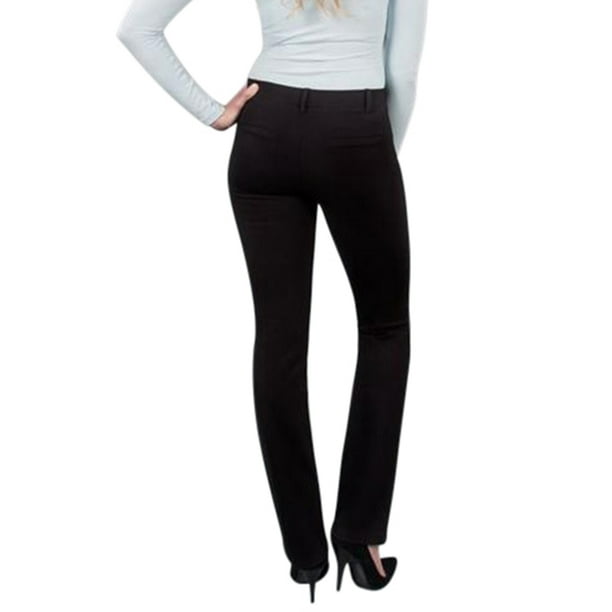 Sexy Dance Women Bootcut Pants Casual Solid Color Dress Pants High