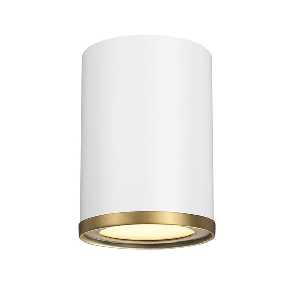 1 Light Flush Mount Z-Lite 2303F1-Mw-Rb