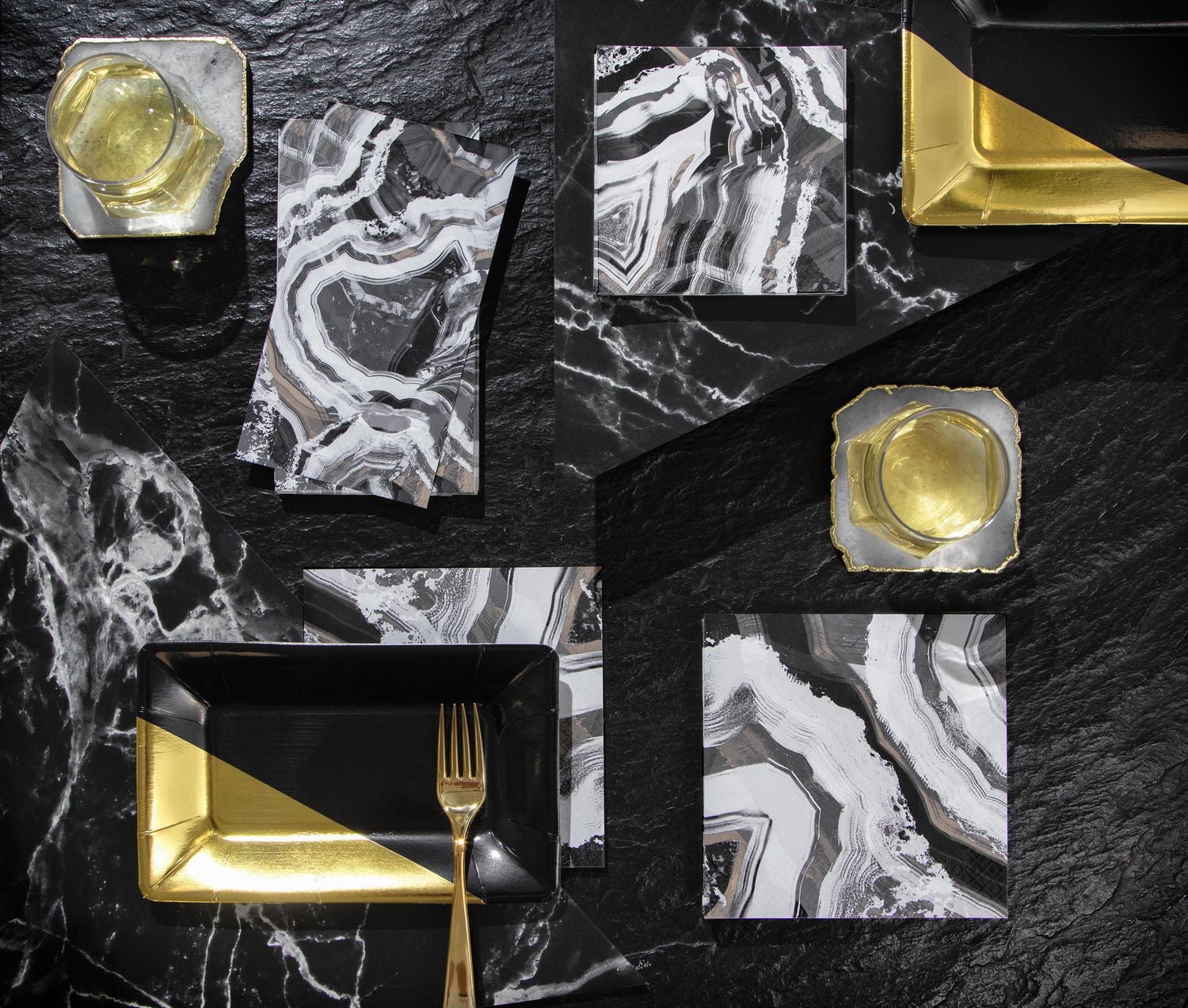 Serviettes de table en agate