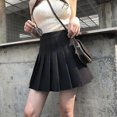 thumbnail image 5 of Falda corta acampanada plisada de talle alto para mujer, estilo tenis informal., 5 of 5