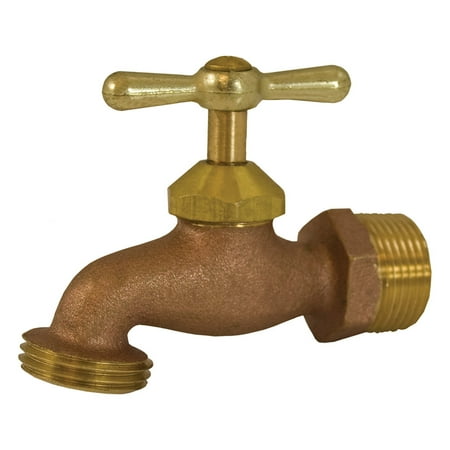 

1/2 x 3/4 Cast Brass Hose Bibb PartNo B59050 JonesStephens