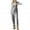 Gray, variant on Jumpsuit for Women Clearance,Womens Cotton Hemp Fashion Solid Color Overalls Casual Jumpsuits Romper