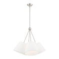 thumbnail image 2 of 40564-91 Livex Lighting Prato - 4 Light Chandelier in Modern Style - 25 Inches wide by 25.5 Inches high-Brushed Nickel Finish    -Traditional, 2 of 8