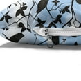 thumbnail image 4 of Birds Pet Bed, Silhouettes of Hummingbirds Flying Crows on Tree Branches Swallow, Chew Resistant Pad for Dogs and Cats Cushion with Removable Cover, 24" x 39", Pale Azure Blue and Black, by Ambesonne, 4 of 4