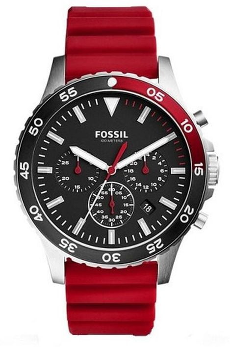 Crewmaster Red Strap Chronograph Watch 